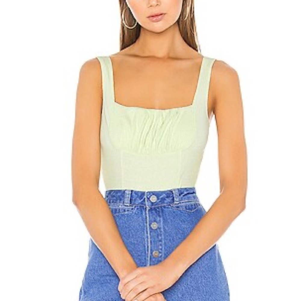 Mallory bodysuit in Celery by Capulet